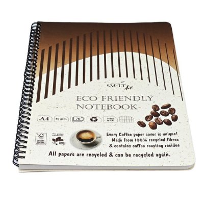 SMLT art Sešit na spirále ECO Coffee A4,70 listů, 80g/m2