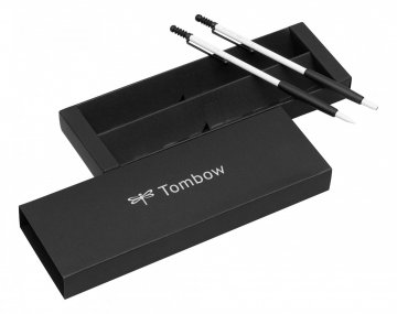 Tombow Sada ZOOM 707 kuličkové pero + mikrotužka, bílá/černá