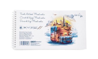 SMLT art Blok na spirále mix media 150x280mm, 160g/m2