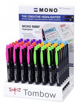 Tombow Zvýrazňovač MONO edge, stojánek 48 ks