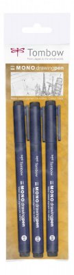 Tombow Fineliner MONO drawing pen, 3 ks