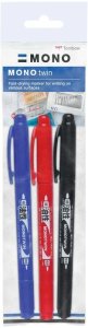 Tombow Oboustranný fineliner Mono Twin, 3 ks