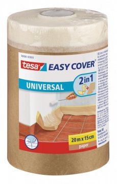 Easy Cover, kombinace zakrývacího papíru a malířské pásky, náplň, světle hnědá, 20m x 1,5m