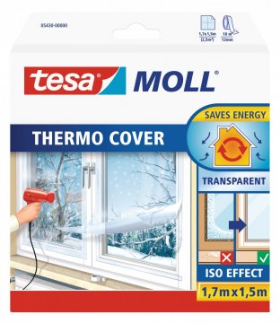 Thermo Cover, transparentní fólie na rám okna, průhledná, 1,7m x 1,5m