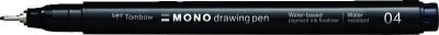 Tombow Fineliner MONO drawing pen, šířka stopy: 04 (cca 0,4 mm), černá, volně